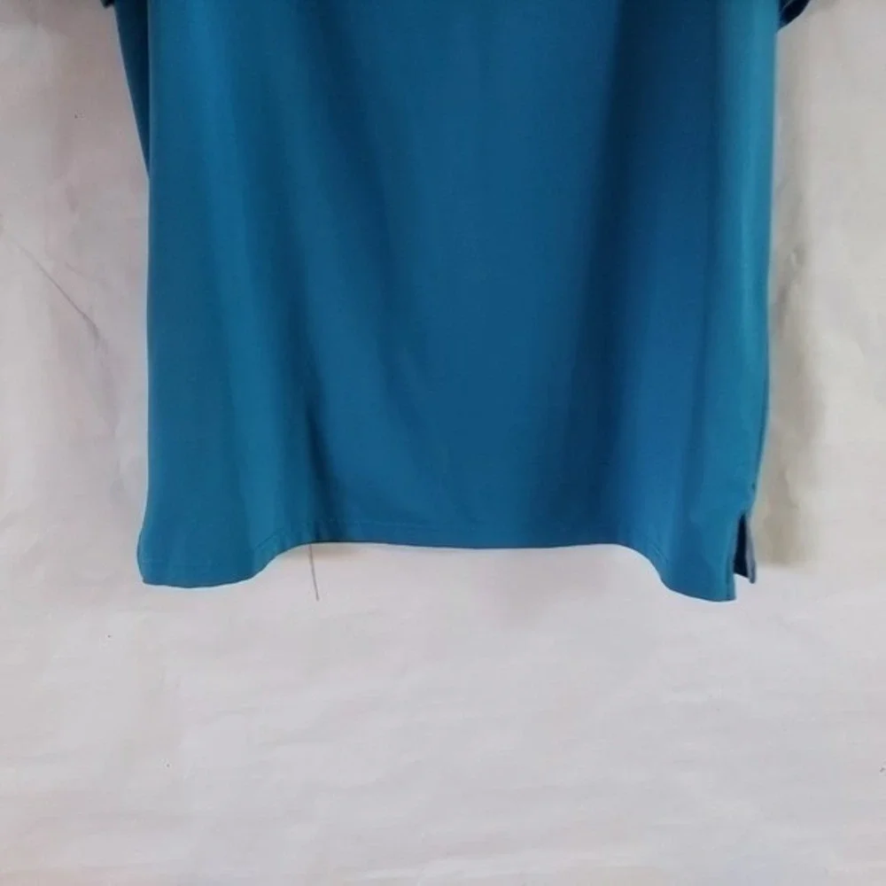 Adidas Polo‎ Men L Blue Golfcore Performance Moisture Wicking Active Lifestyle